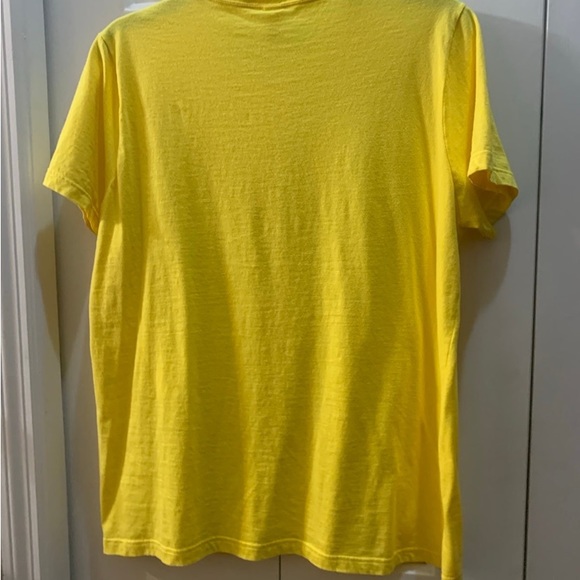 “American Apparel” Women Yellow Round Neckline , Short Sleeve T-Shirt. Size: X-L - Picture 2 of 4
